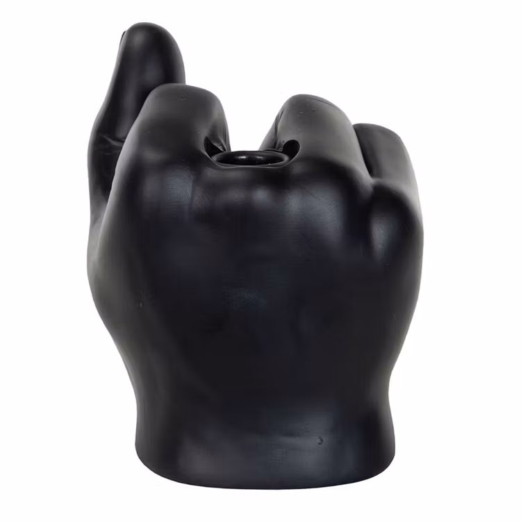 Ljusstake Finger Poly SVART - A Lot Decoration