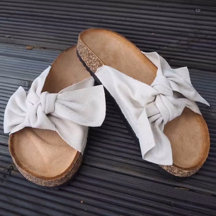 Sandal med rosett BEIGE - Bello Star