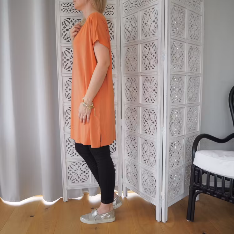 Topp med tryck Over Size BRONZE - Ajlajk