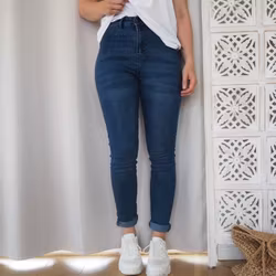 Skinny jeans Tinna MÖRK BLÅ - Saint Tropez