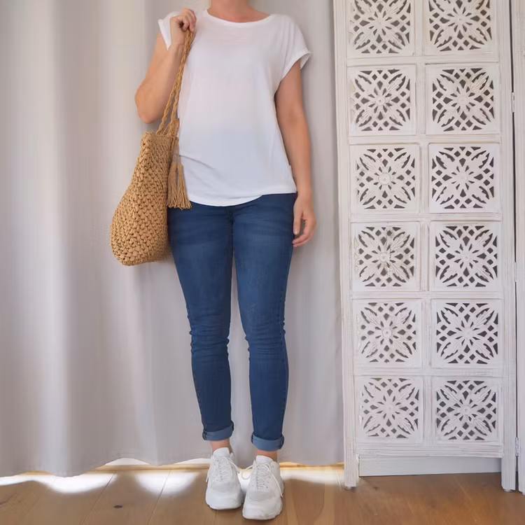 Skinny jeans Tinna MÖRK BLÅ - Saint Tropez