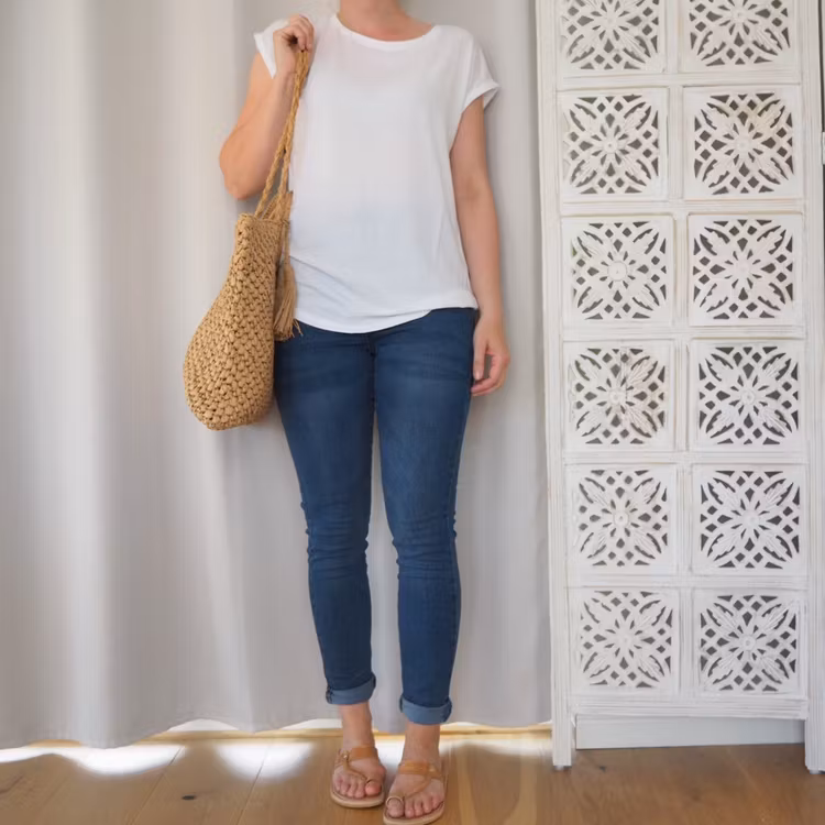 Skinny jeans Tinna MÖRK BLÅ - Saint Tropez