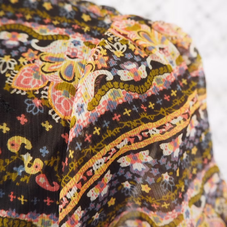 Klänning Lilly BLACK PAISLEY - Saint Tropez