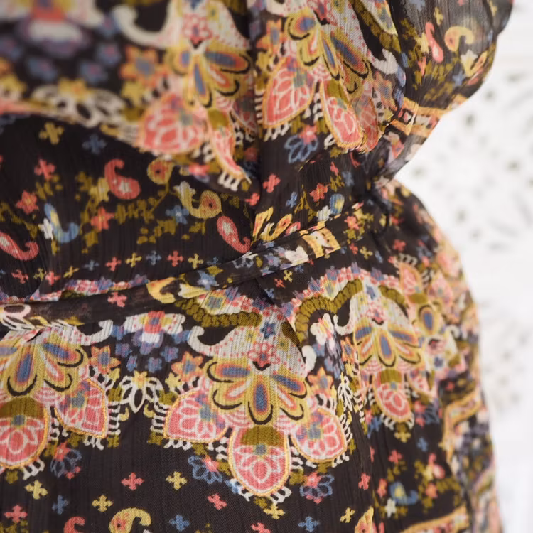 Klänning Lilly BLACK PAISLEY - Saint Tropez