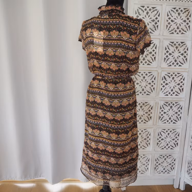 Klänning Lilly BLACK PAISLEY - Saint Tropez