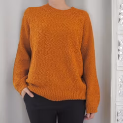 Stickad pullover Celeste LEATHER BROWN - Saint Tropez