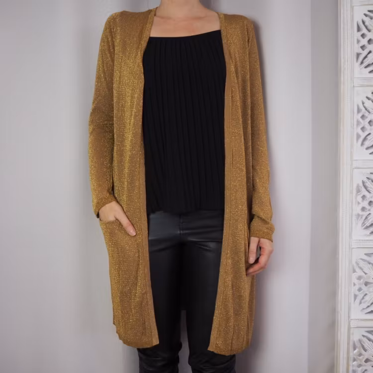 Cardigan Dubbi BRONZE BROWN - Saint Tropez