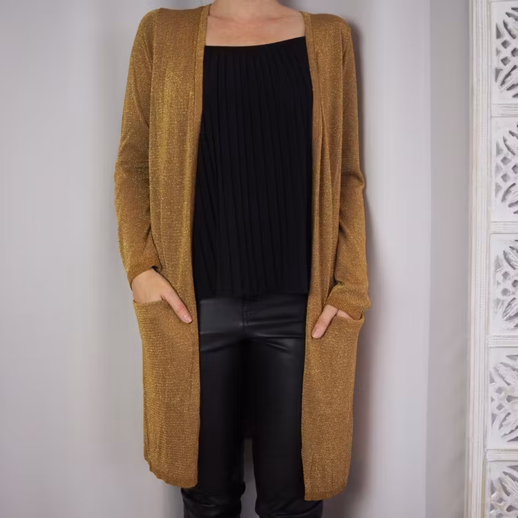 Cardigan Dubbi BRONZE BROWN - Saint Tropez