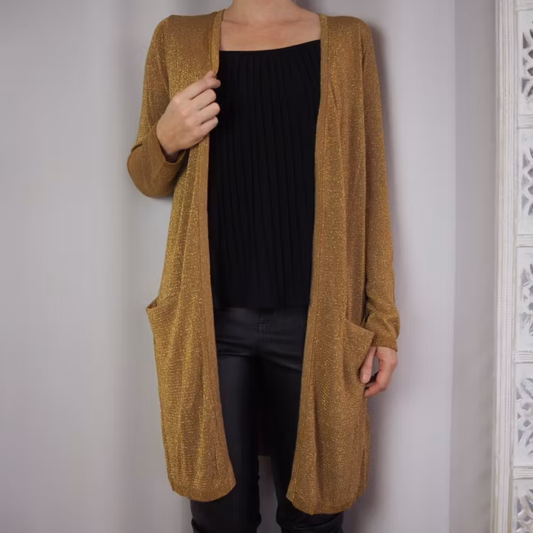 Cardigan Dubbi BRONZE BROWN - Saint Tropez