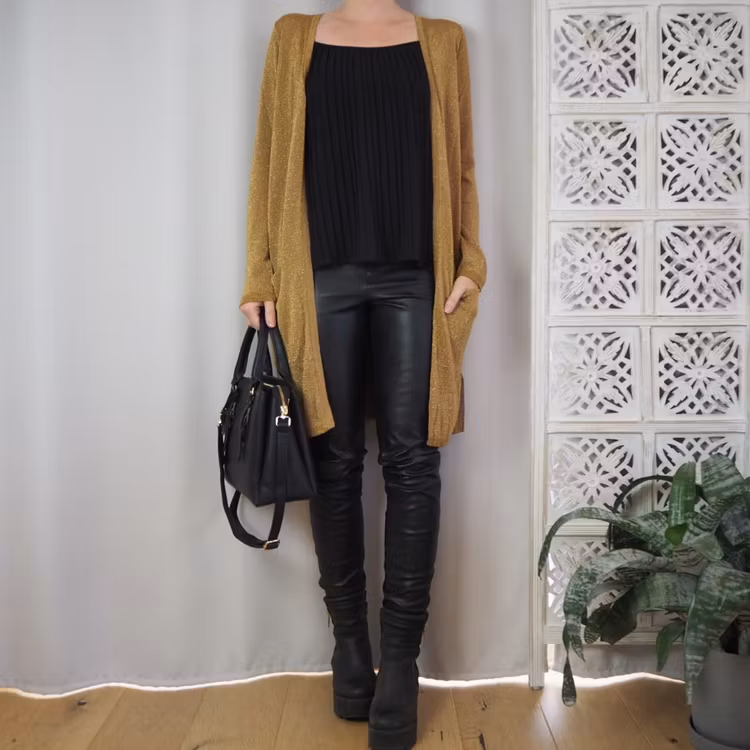 Cardigan Dubbi BRONZE BROWN - Saint Tropez
