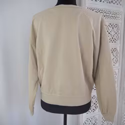 Collegetröja med volang BEIGE - d´NADA