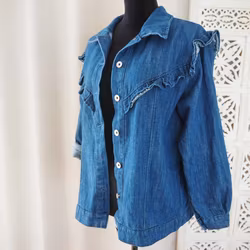 Jeansjacka Boho MÖRK DENIM - Stajl Agenturer