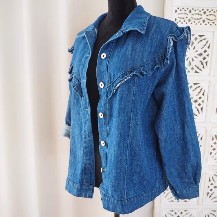 Jeansjacka Boho MÖRK DENIM - Stajl Agenturer