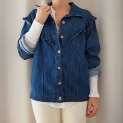 Jeansjacka Boho MÖRK DENIM - Stajl Agenturer