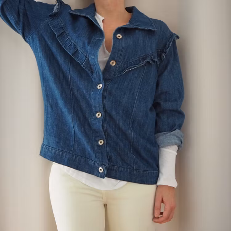 Jeansjacka Boho MÖRK DENIM - Stajl Agenturer