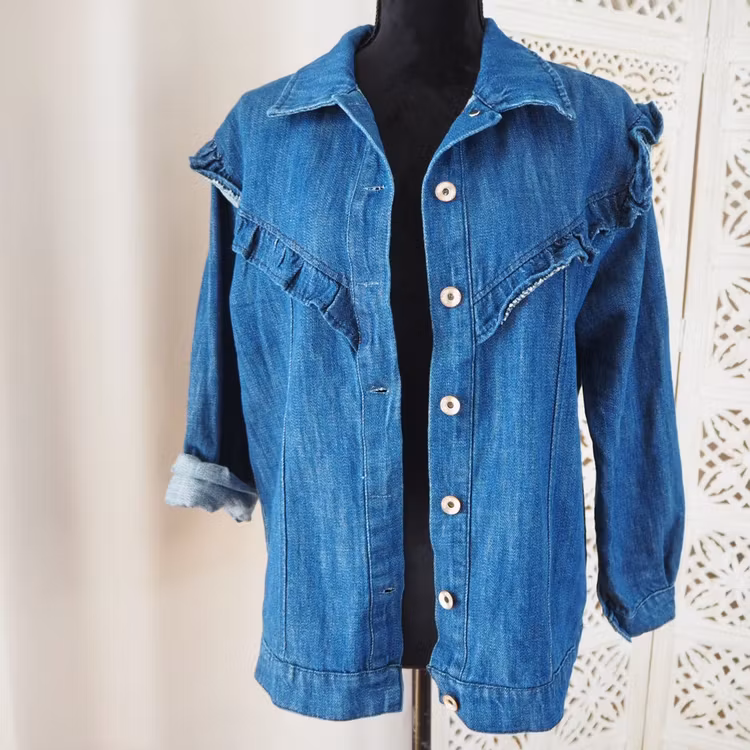 Jeansjacka Boho MÖRK DENIM - Stajl Agenturer