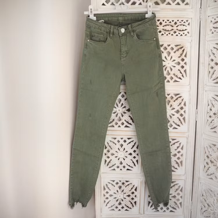 Stretchjeans med fransar ARMY - 3D Denim