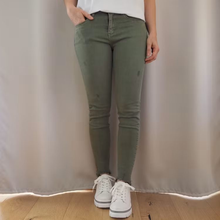 Stretchjeans med fransar ARMY - 3D Denim
