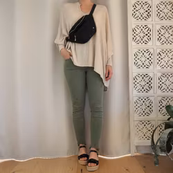 Stretchjeans med fransar ARMY - 3D Denim