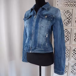 Jeansjacka med dragkedja DENIM - Place du Jour