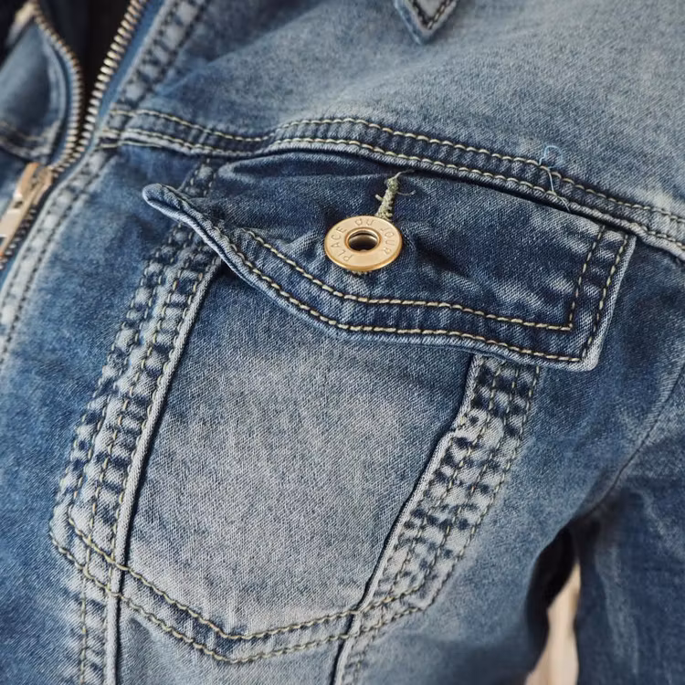 Jeansjacka med dragkedja DENIM - Place du Jour