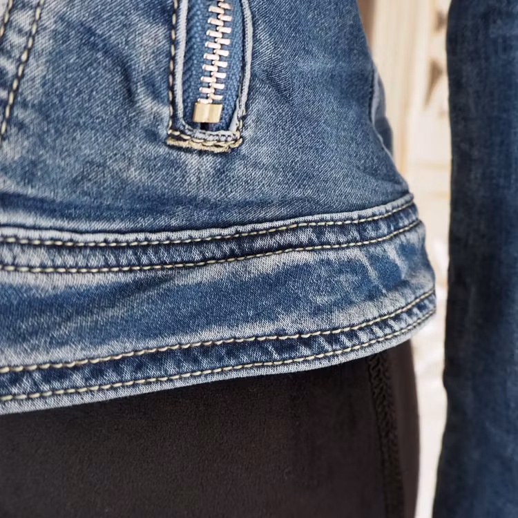 Jeansjacka med dragkedja DENIM - Place du Jour