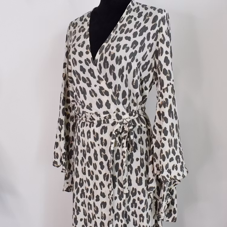 Klänning Maxi Leopard CREAM - CoconutMilk by Stajl