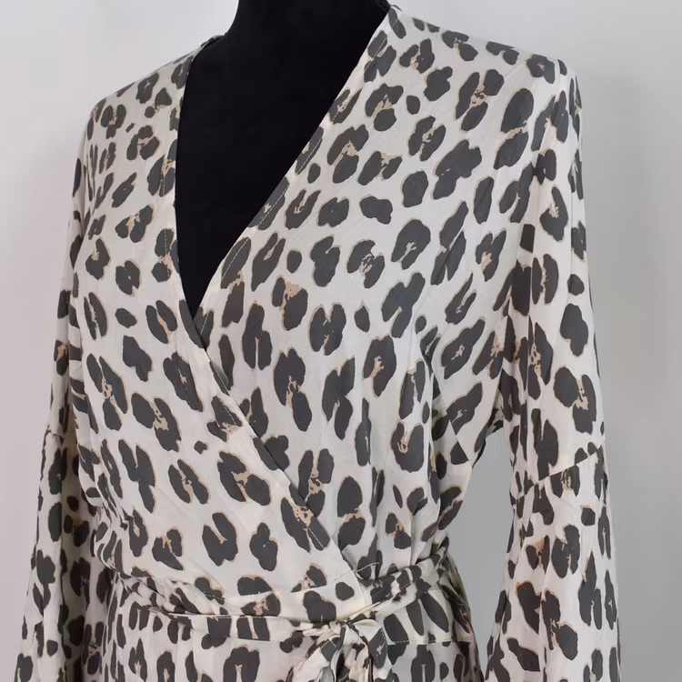 Klänning Maxi Leopard CREAM - CoconutMilk by Stajl