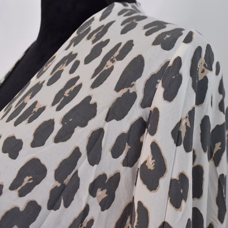 Klänning Maxi Leopard CREAM - CoconutMilk by Stajl