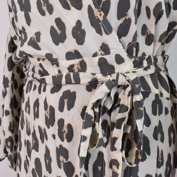 Klänning Maxi Leopard CREAM - CoconutMilk by Stajl