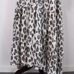 Klänning Maxi Leopard CREAM - CoconutMilk by Stajl