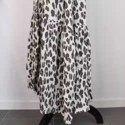 Klänning Maxi Leopard CREAM - CoconutMilk by Stajl