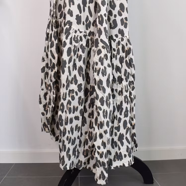 Klänning Maxi Leopard CREAM - CoconutMilk by Stajl