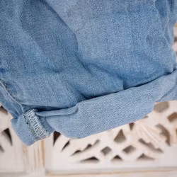 Jeans Capri SLITEN LJUS BLÅ - Newplay