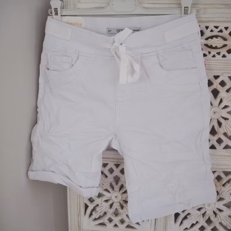 Shorts med resår VIT - Newplay