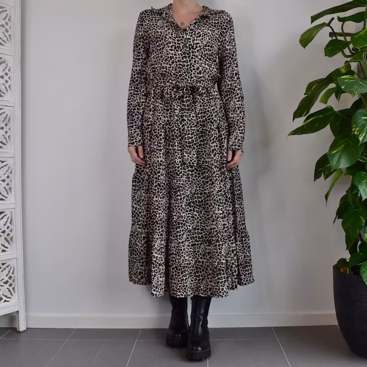 Skjortklänning glitter LEO