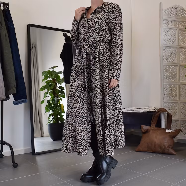 Skjortklänning glitter LEO
