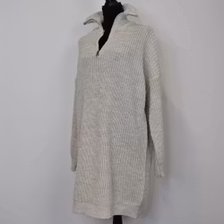 Stickad Långtröja BEIGE
