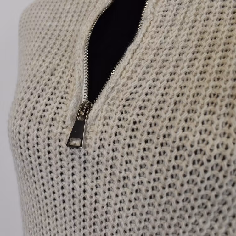 Stickad Långtröja BEIGE