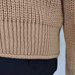 Stickad Tröja LJUS CAMEL