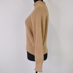 Stickad Tröja LJUS CAMEL