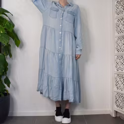 Klänning Boho LJUS DENIM - Stajl Agenturer