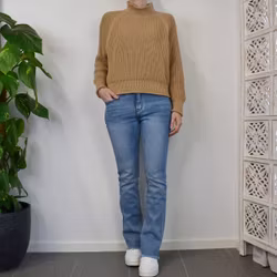 Jeans Flare med fransar DENIM - Newplay