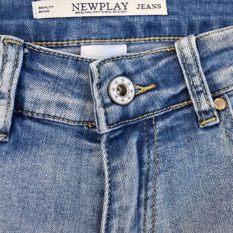 Jeans Flare med fransar DENIM - Newplay