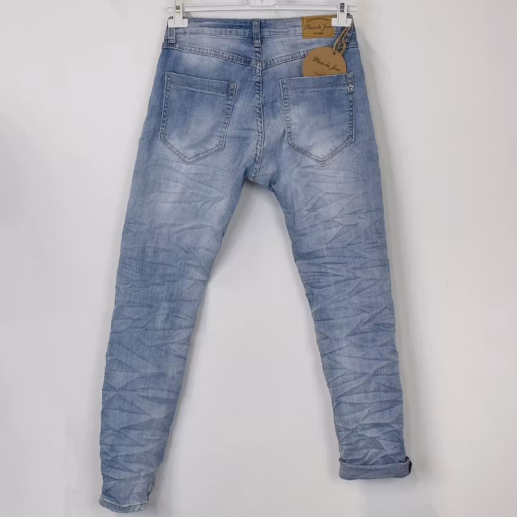 Jeans med dekorativa knappar LJUS DENIM - Place du Jour
