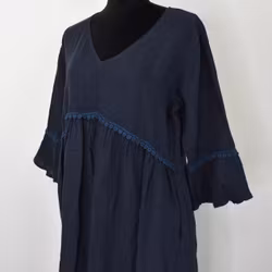 Bohoklänning i linne NAVY