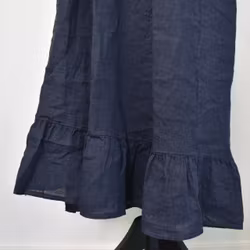Bohoklänning i linne NAVY