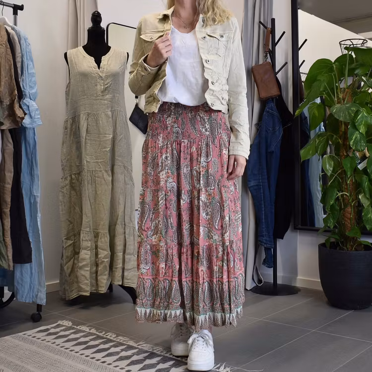 Jeansjacka med knappar BEIGE - Place du Jour