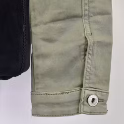 Jeansjacka med knappar KAKI - Place du Jour