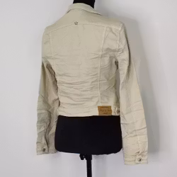 Jeansjacka med knappar BEIGE - Place du Jour